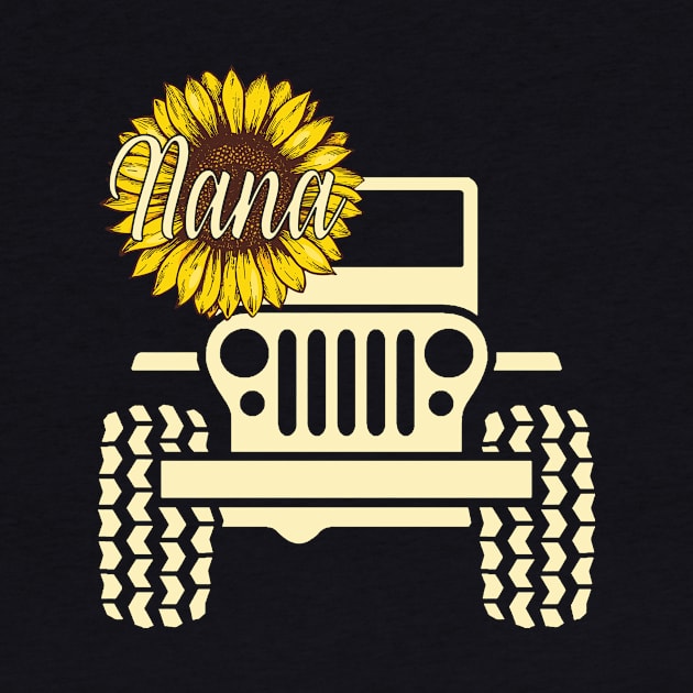 Jeep Sunflower Jeep Nana Jeep Women by Jane Sky